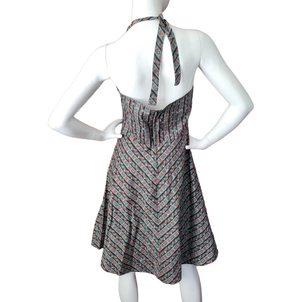 Vintage 90s Hot topic Halter Pinup Retro Dress - Picture 6 of 9